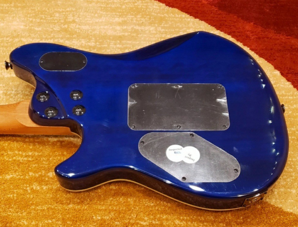 EVH Wolfgang Guitar Standard Plus Quilted Chlorine Burst Floyd Big Block 42mm.