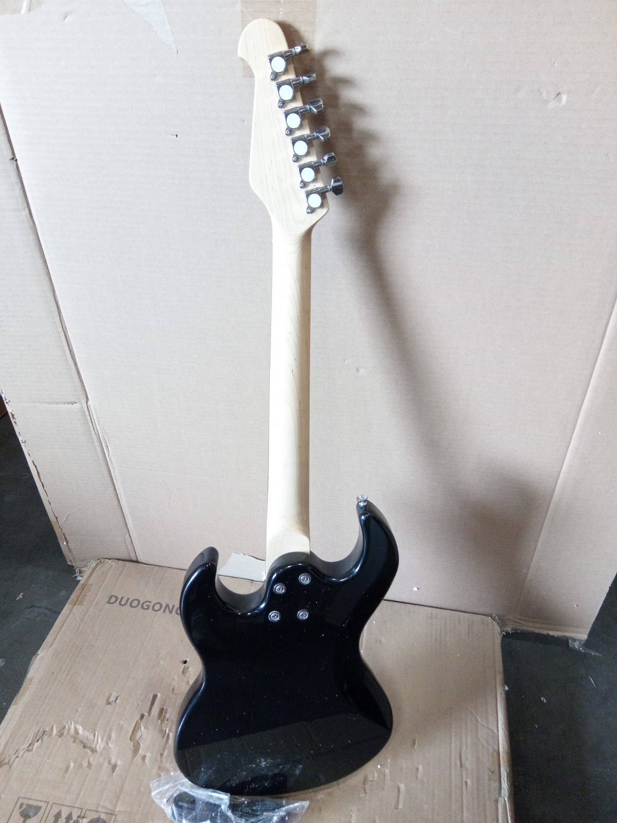 OpenBox Electric Guitar Blue Black Sunburst SSS 3 Single Coil Pickups Solid Body