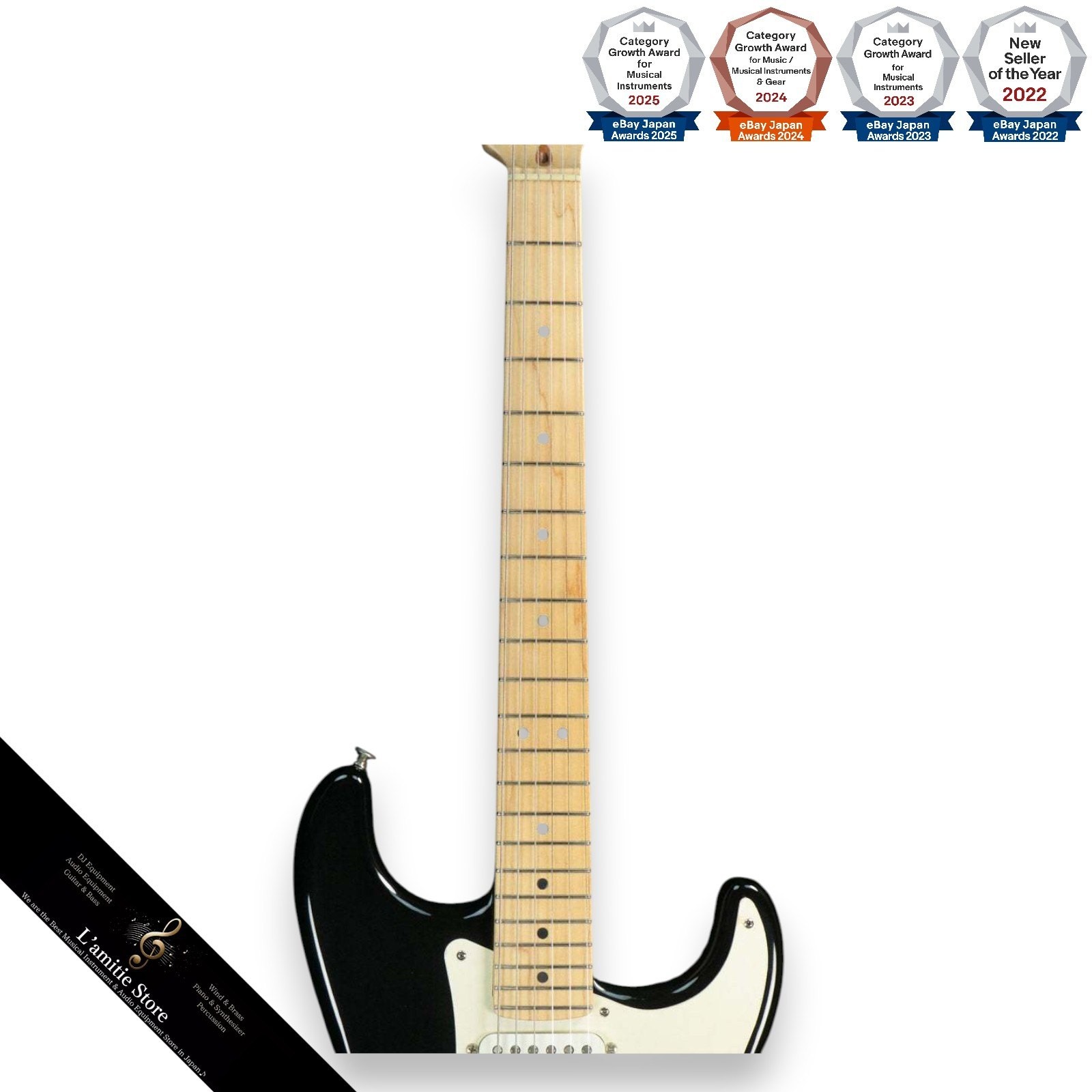Fender Eric Clapton Stratocaster MN Blackie Electric Guitar