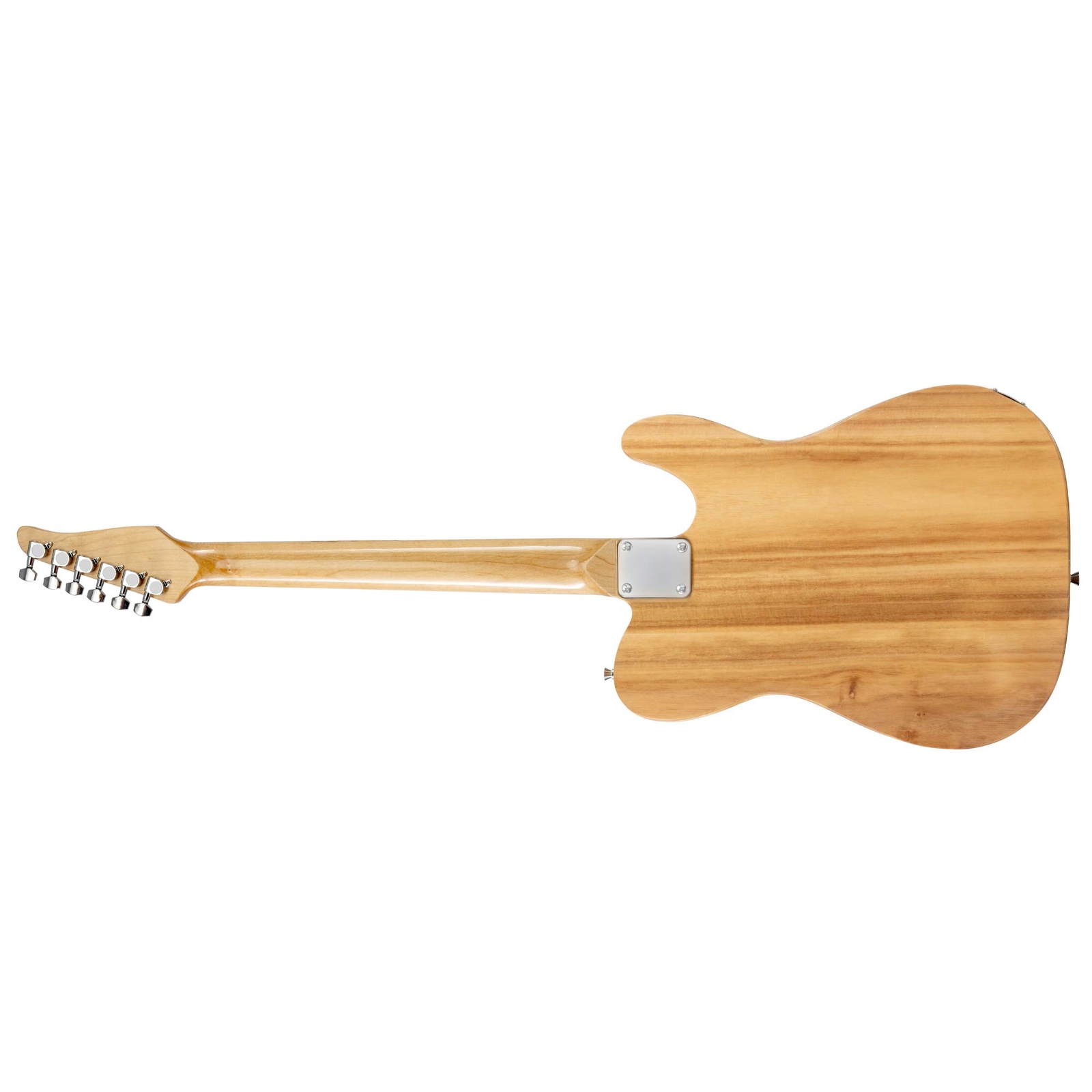 LyxPro 39″ Left Handed Telecaster Style Electric Guitar, Paulownia Body, Natural