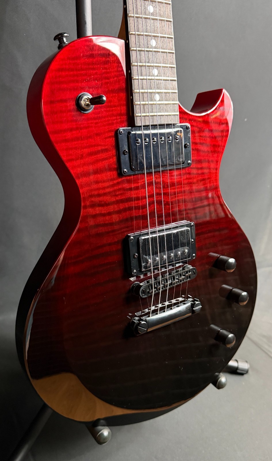 Schecter Solo-II Standard Electric Guitar Flamed Blood Burst Finish