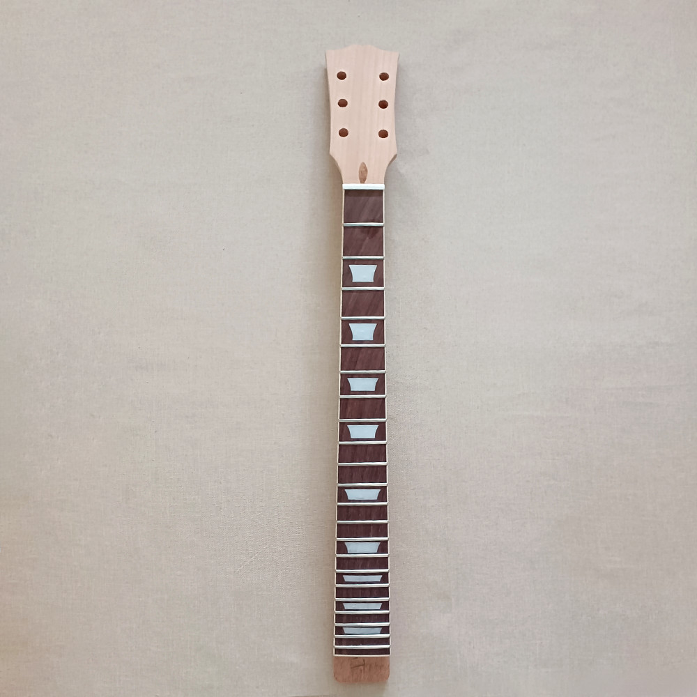 DIY Electric Guitar Kit Rosewood FB Abalone Inlay Flame Maple Top Set In CR Part