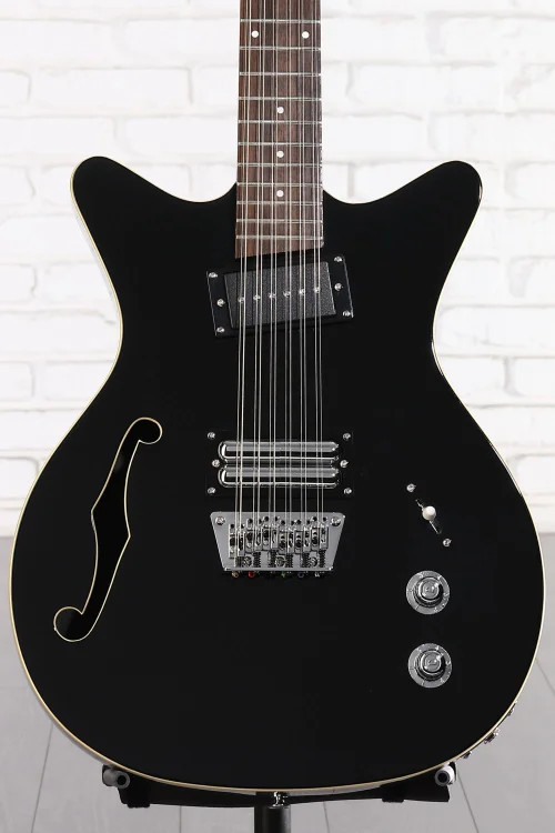 Danelectro Fifty Niner 12-string Semi-hollowbody Electric Guitar – Black Top