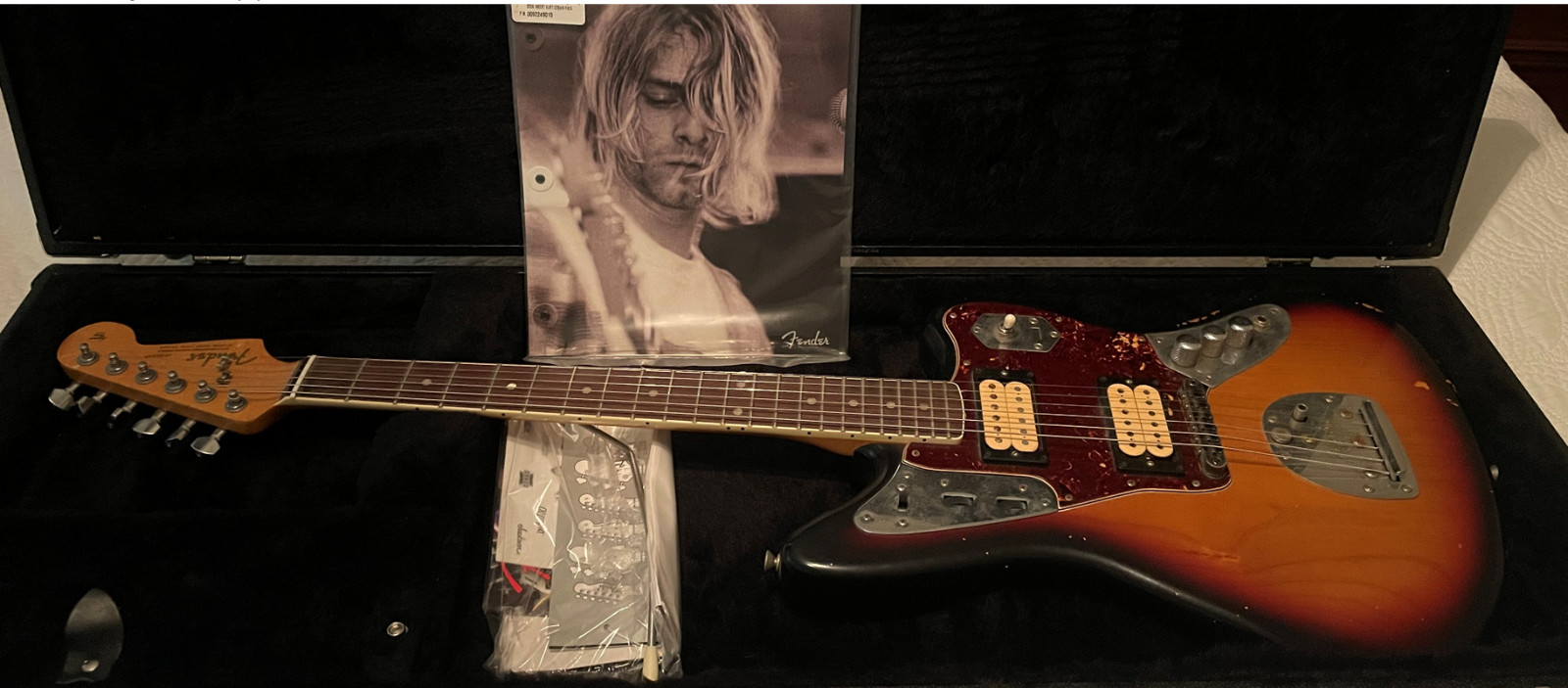 Kurt Cobain Fender Jaguar Road Worn Electric Guitar, Right Handed