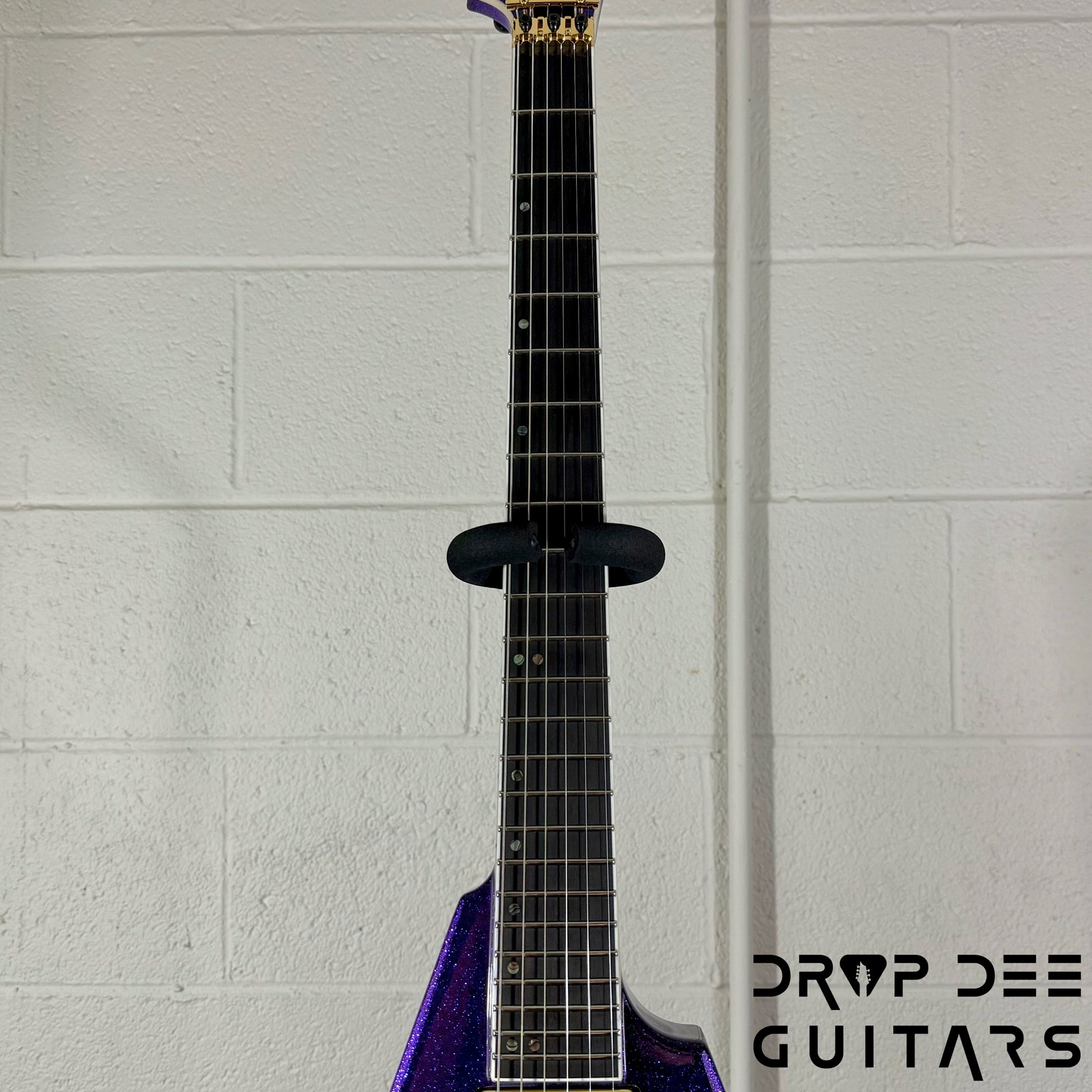ESP USA V-II FR Electric Guitar w/ Case – Purple Sparkle