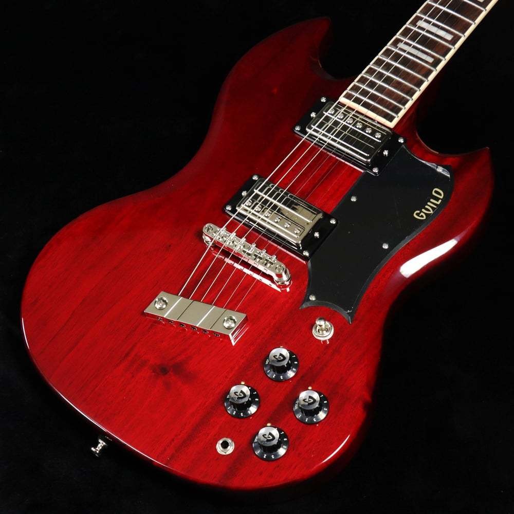 Guild S1 Cherry Red Electric Guitar 1970s Design Used