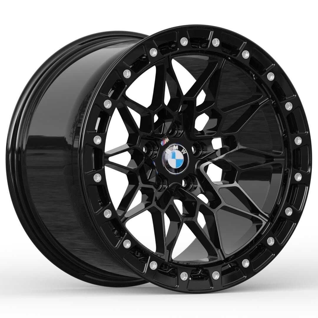 2018 BMW 440i F36 FORGED BEADLOCK WHEELS 18×9.5 (REAR SET OF 2) GLOSS BLACK