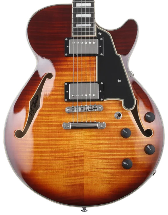 D’Angelico Premier SS Electric Guitar – Dark Iced Tea Burst with Stopbar