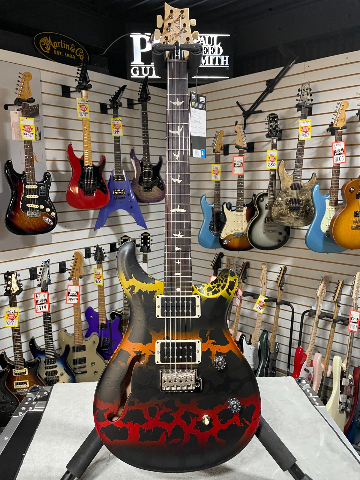 PRS CE 24 Semi Hollow 2025 – Sprayers Choice w/ Gig Bag & PLEK*D #398