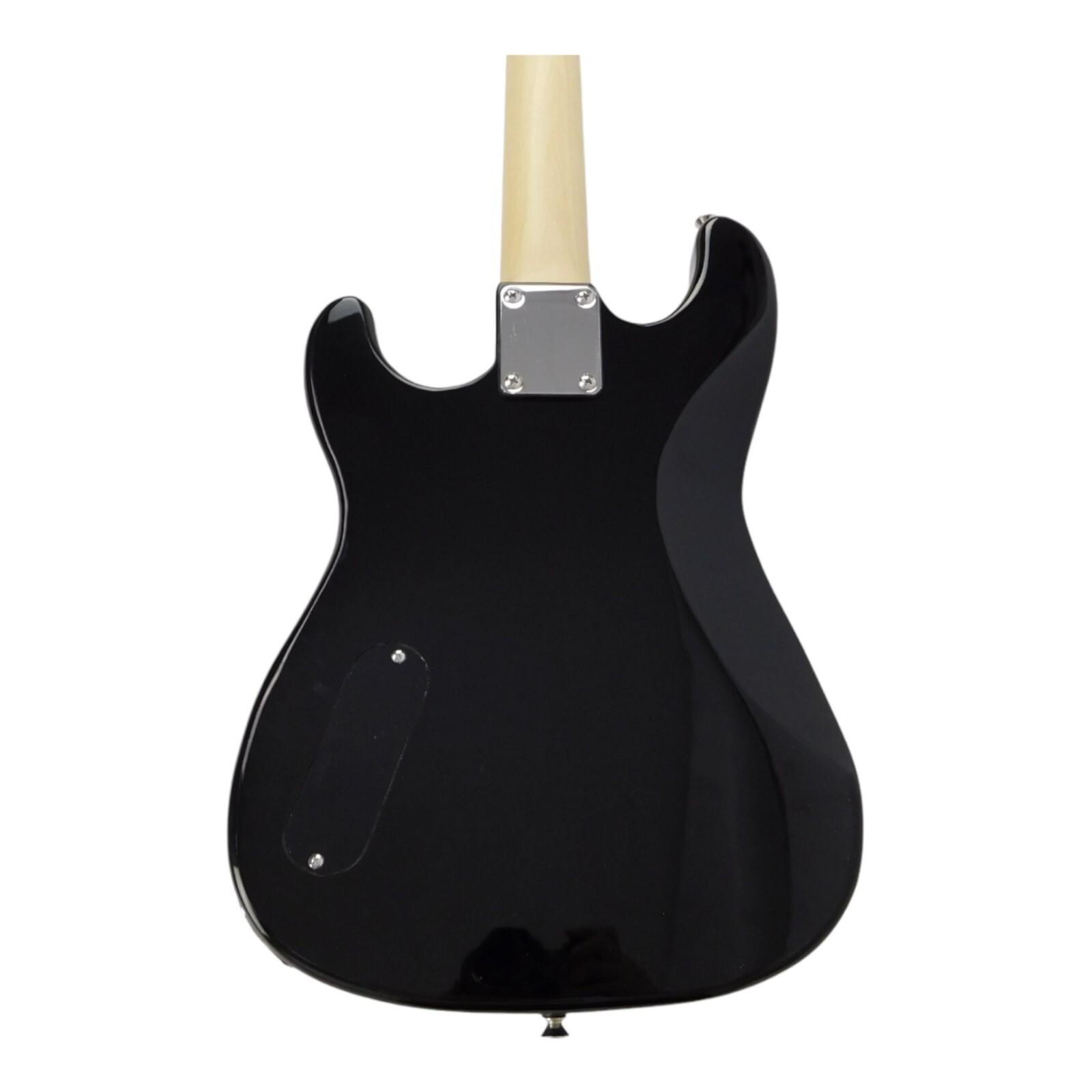 Haze HST 3/4 Size Electric Guitar – Gloss Transparent Black with Bag HST013BK34