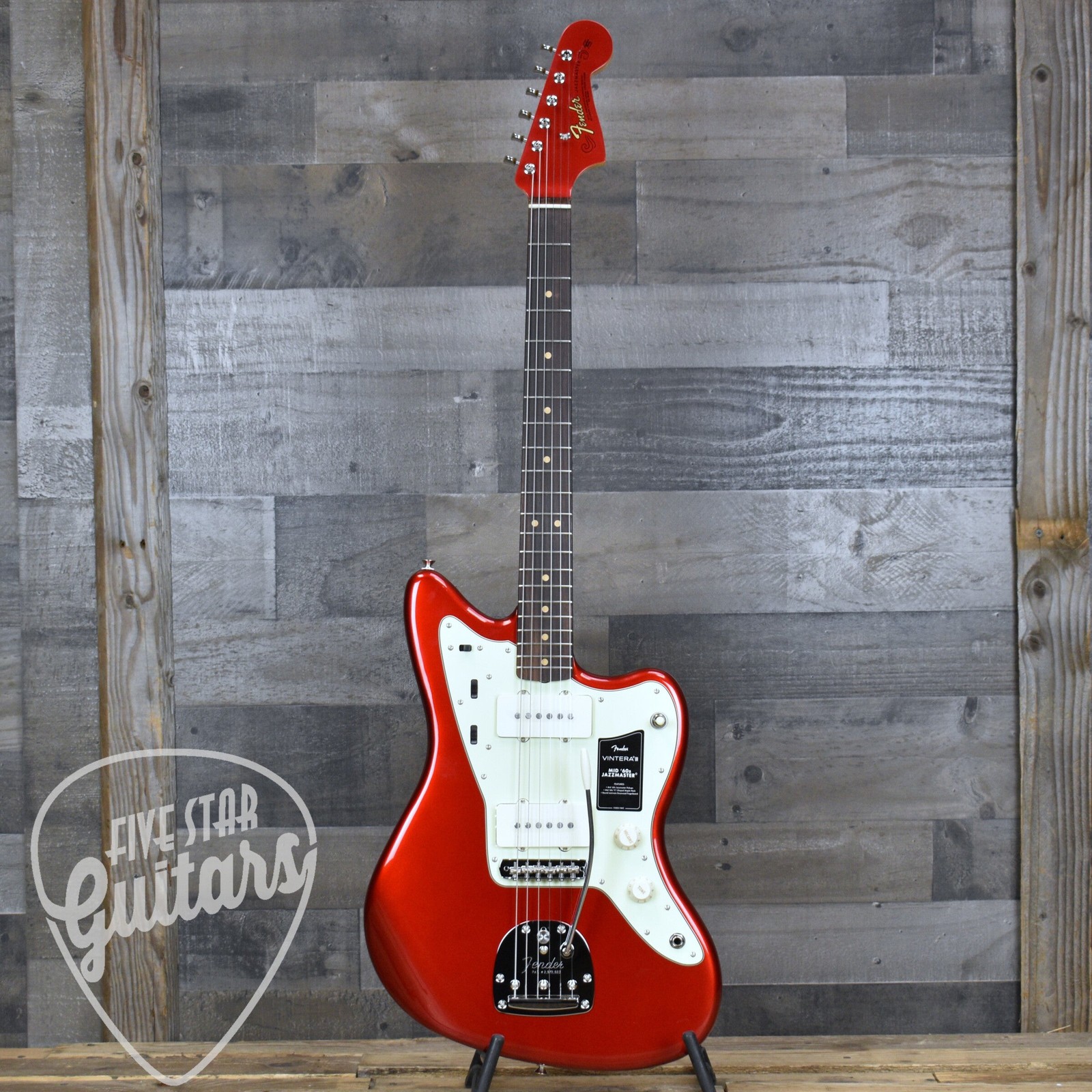 Fender Vintera III Mid 60s Jazzmaster – Candy Apple Red with Gigbag