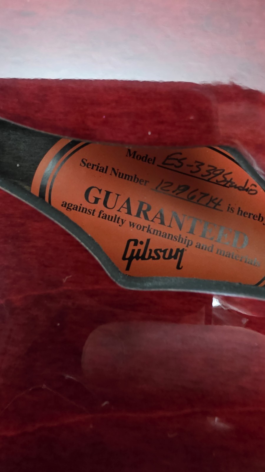 Gibson ES-339 Studio 2016 Red Semi-Hollow RH 6-String Electric Gig Bag