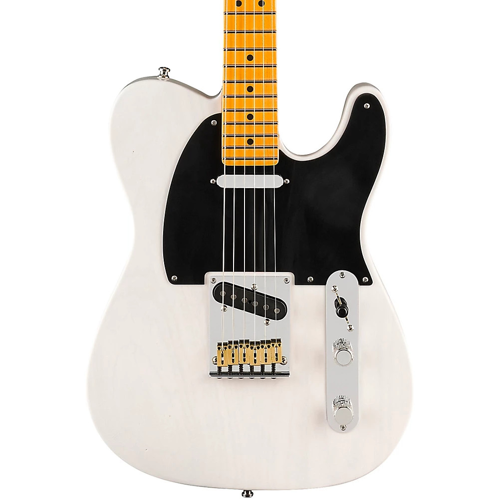 Fender American Ultra Luxe Vintage ’50s Telecaster Maple FB Guitar White Blonde