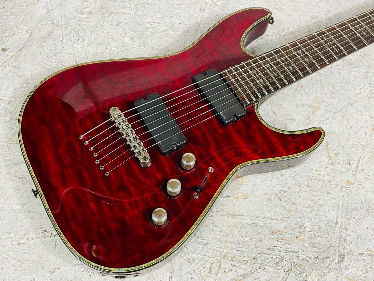 Schecter Hellraiser C-7 7-String Guitar EMG707 Pickup, No-Trem, Good Play Condit