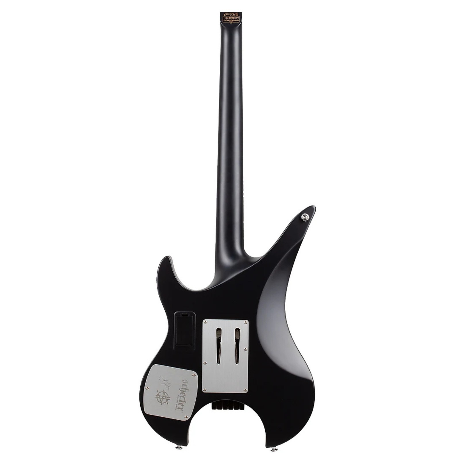 Schecter Synyster Gates Custom-6 TR-S Sig Headless E/G, Ebony FB, Satin Black