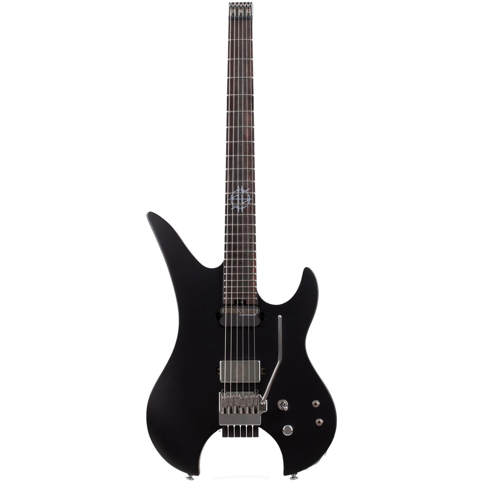 Schecter Synyster Gates Custom-6 TR-S Sig Headless E/G, Ebony FB, Satin Black
