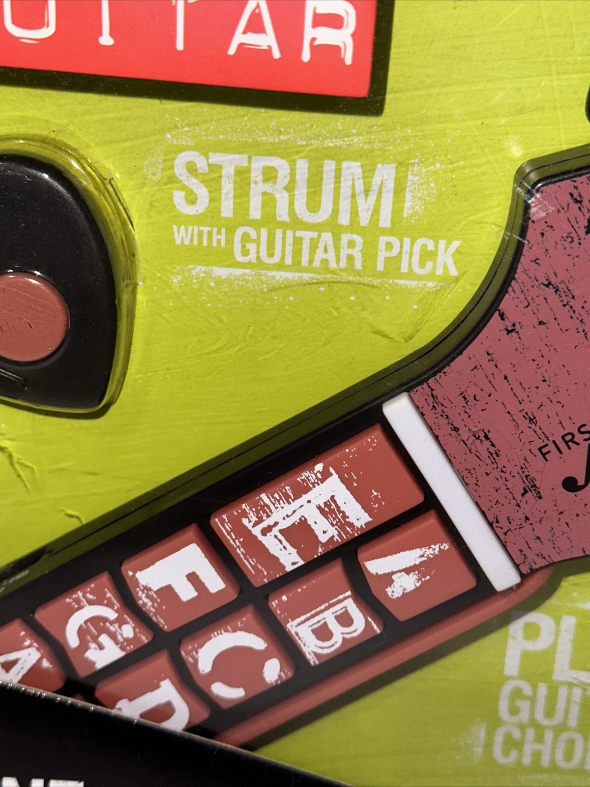 First Act Virtual Electric Guitar Music Learning Toy Plug In Your MP3 Player