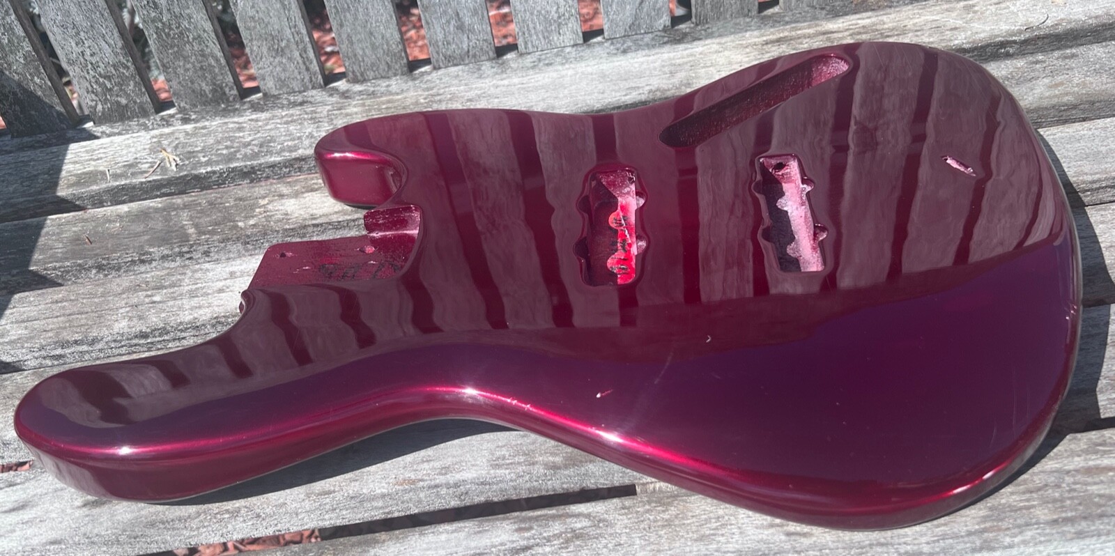 Jazz Bass Body RELIC CHERRY RED NITRO Premium Light PLACE YOUR ORDER JVGuitars