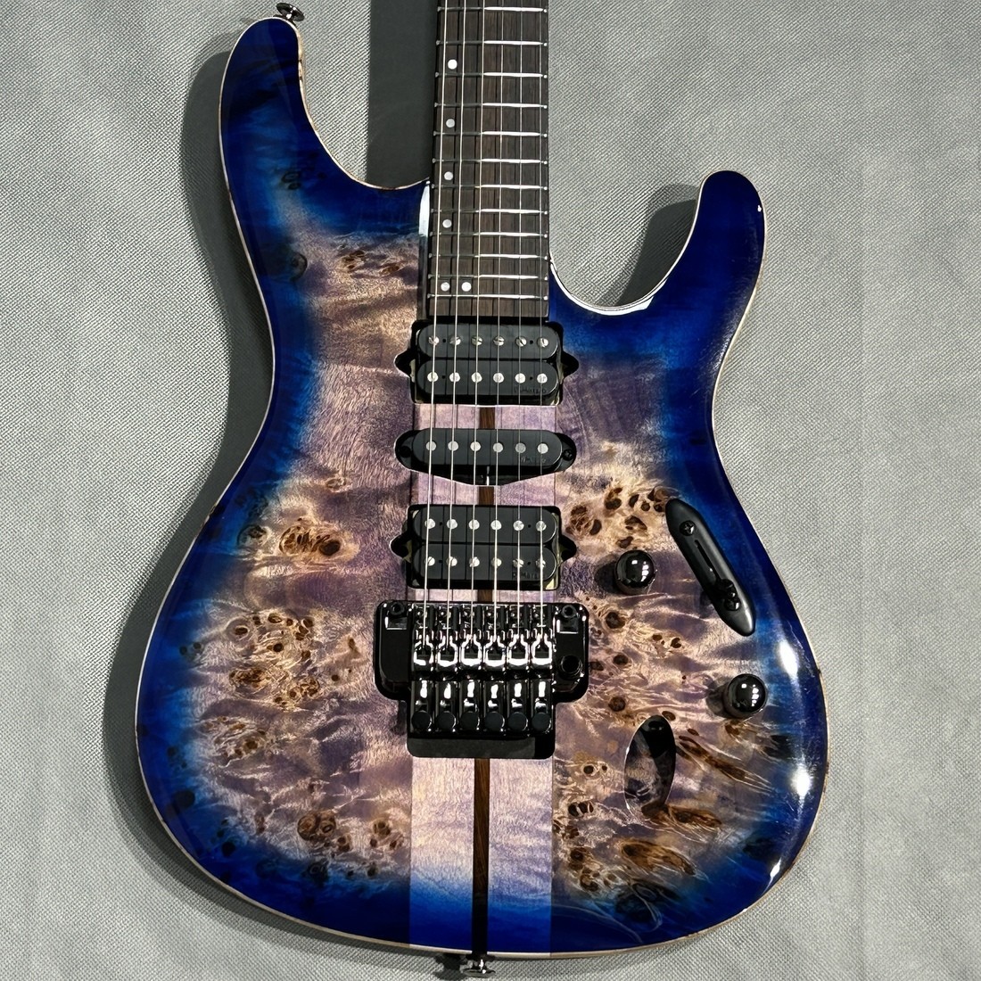 Ibanez S1070PBZ-CLB Cerulean Blue Burst Electric Guitar, 3.3kg Used
