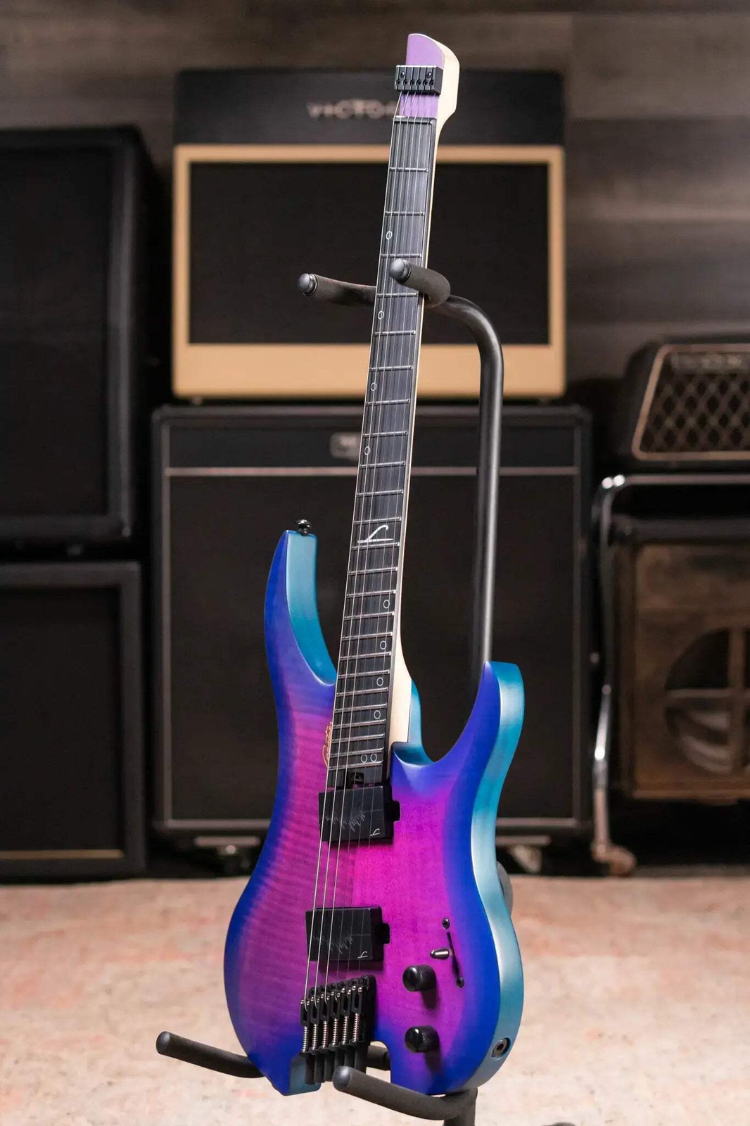 Legator G6FSS-HB Ghost Multi-Scale Electric Guitar – Hyper Nova Blue with Gig Ba