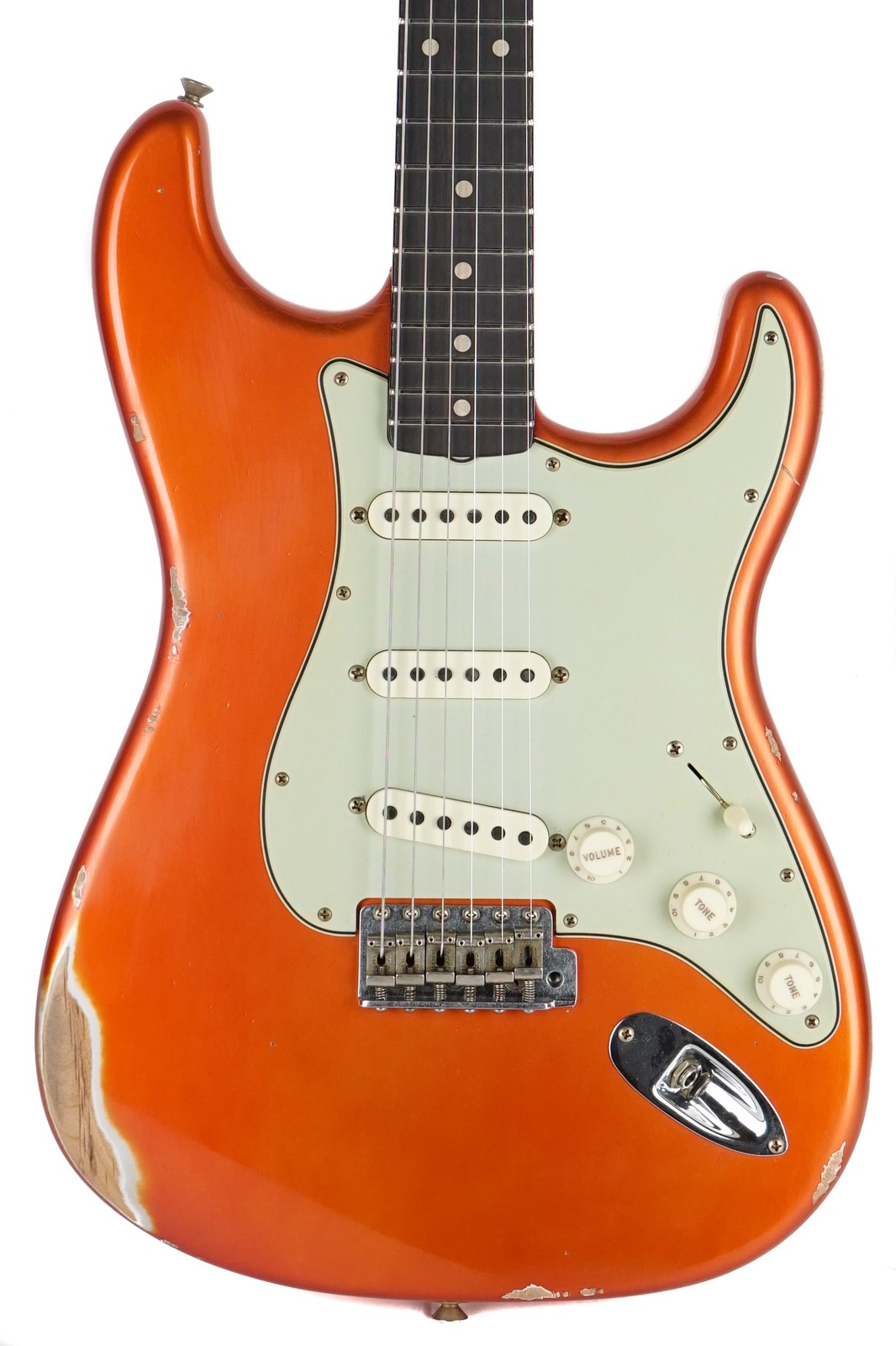New Fender Custom Shop ’60s Dual Mag Stratocaster Relic Candy Tangerine