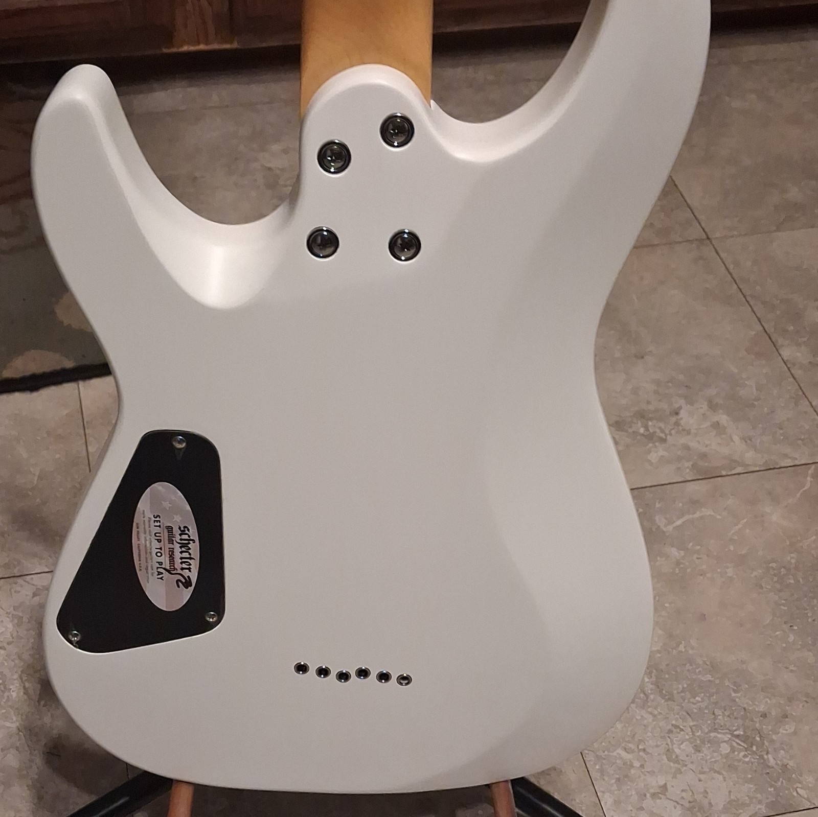 Schecter Diamond Series C-6 Deluxe White Solid Body 6-String Right-Handed