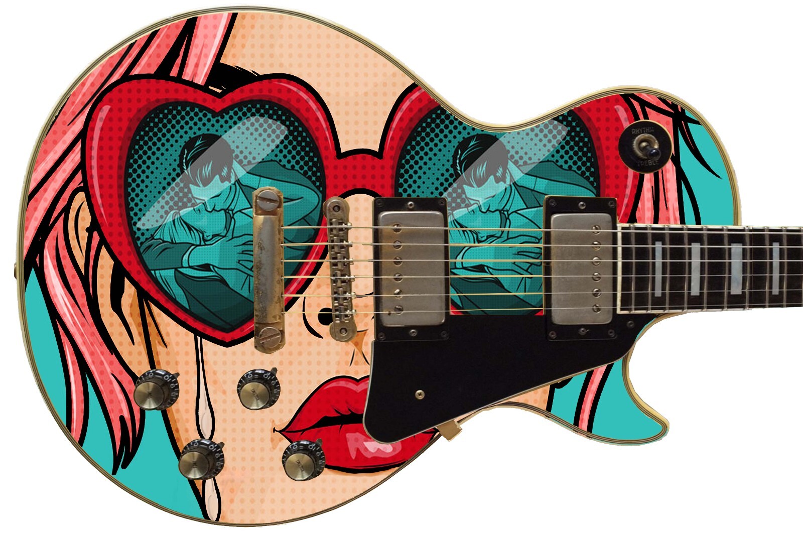 Guitar Skin Wrap Axe Re-Skin Pop Rock Dirty Little Secret Groupie Girl – 1218