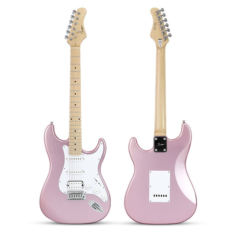 22-Fret Electric Guitar Alder Wood Body High Gloss Finish Adult Practice Guitar