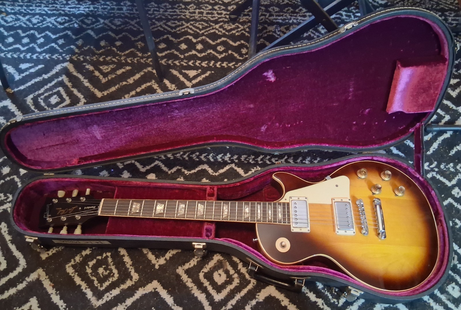 Vintage 1974 Les Paul Standard TSB Factory Large Humbuckers Rare find MINT Orig