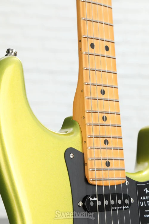 Fender American Ultra II Stratocaster Electric Guitar – Solar Flare, Maple