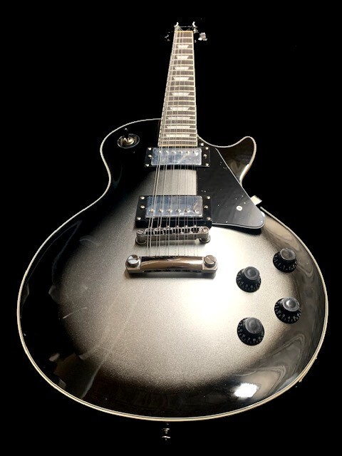 NEW LP STYLE 12 STRING ADAM JONES VINTAGE SILVER BURST SOLID ELECTRIC GUITAR