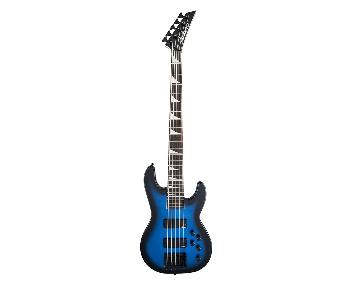 Jackson JS Series Concert Bass JS3V – Metallic Blue Burst w/ Amaranth FB