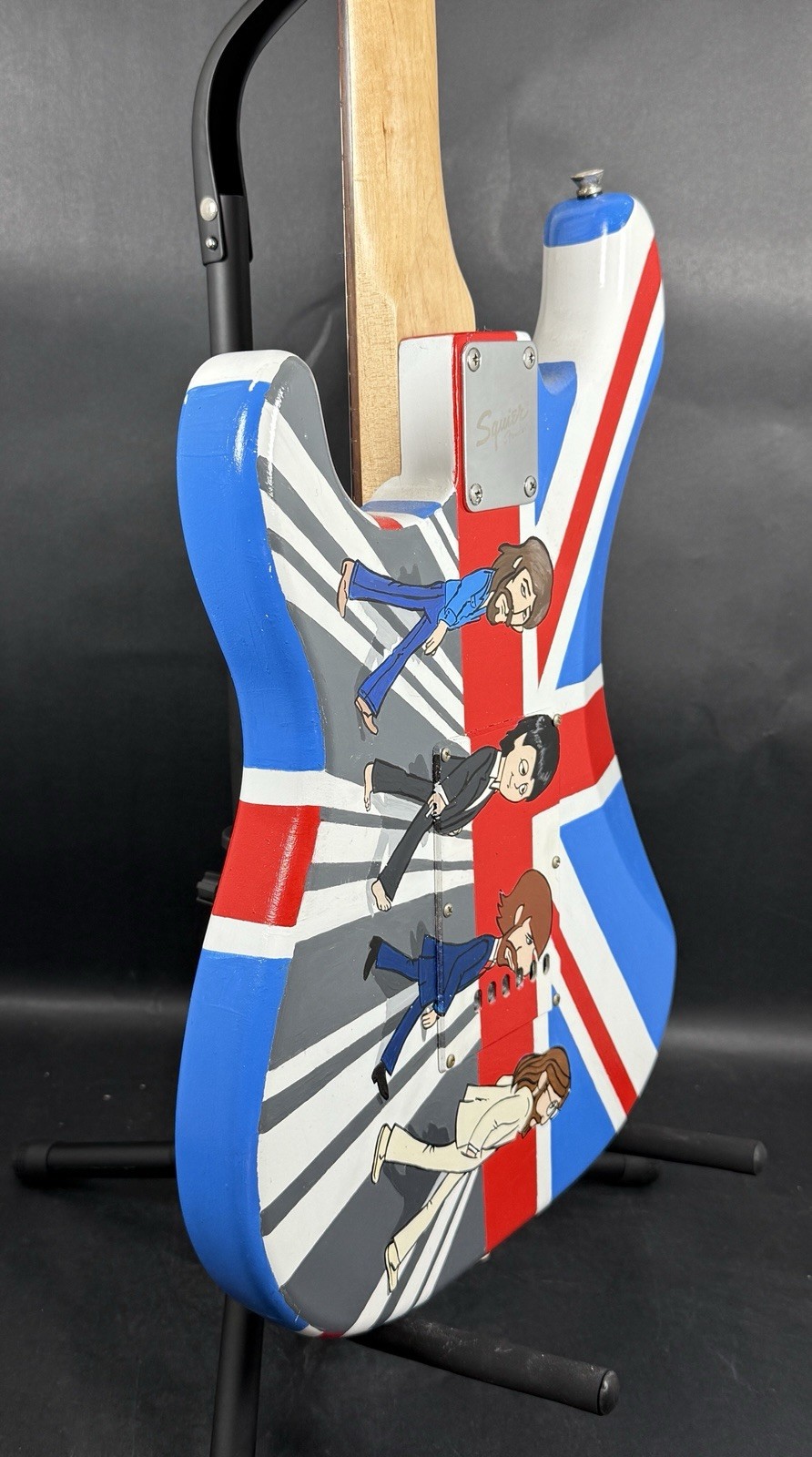 The Beatles Hand Painted Bill Schuler Fender Squier Stratocaster Electric Guitar
