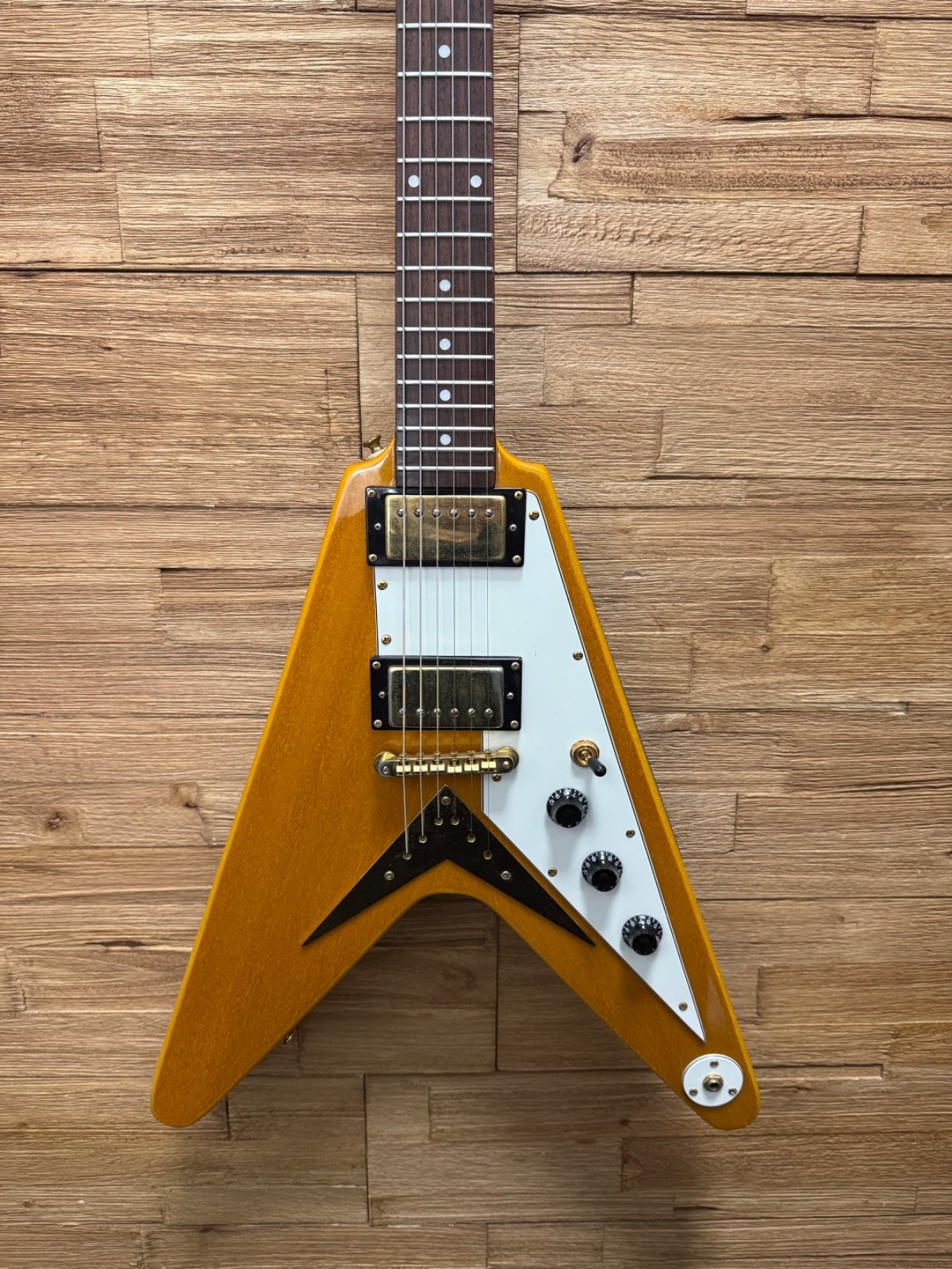 Epiphone ’58 Korina Flying V Electric Guitar- 2001- MIK -6lbs 4oz w/OHSC