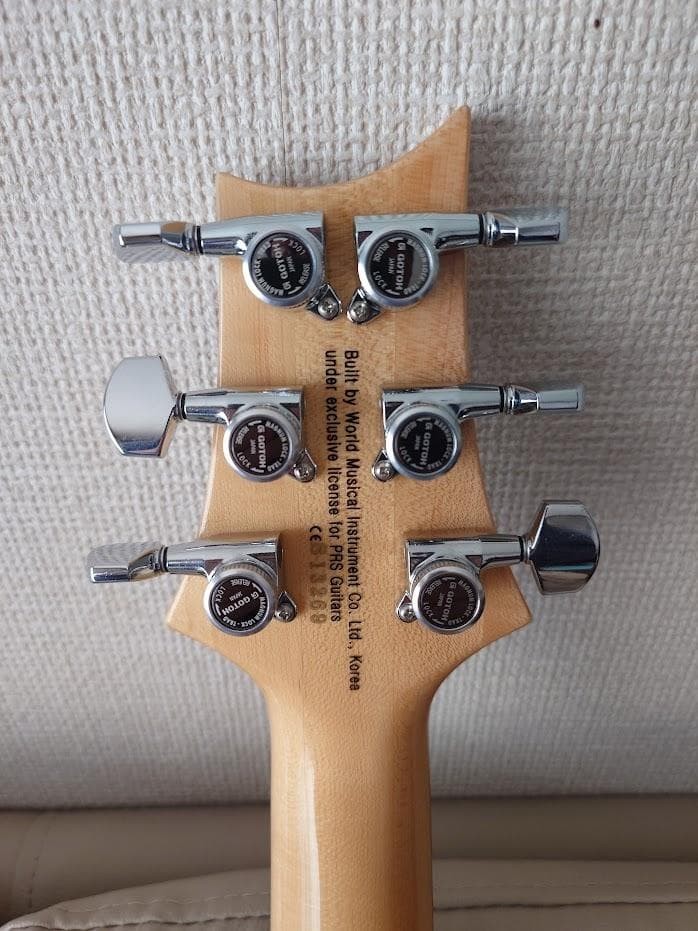 PRS SE Custom 24 Trampas Green with GOTOH Pegs Made in Korea