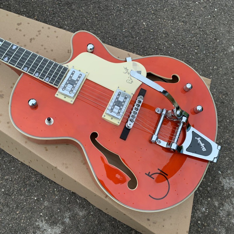 6120 Semi Hollow Body Jazz Electric Guitar With Bigsby System