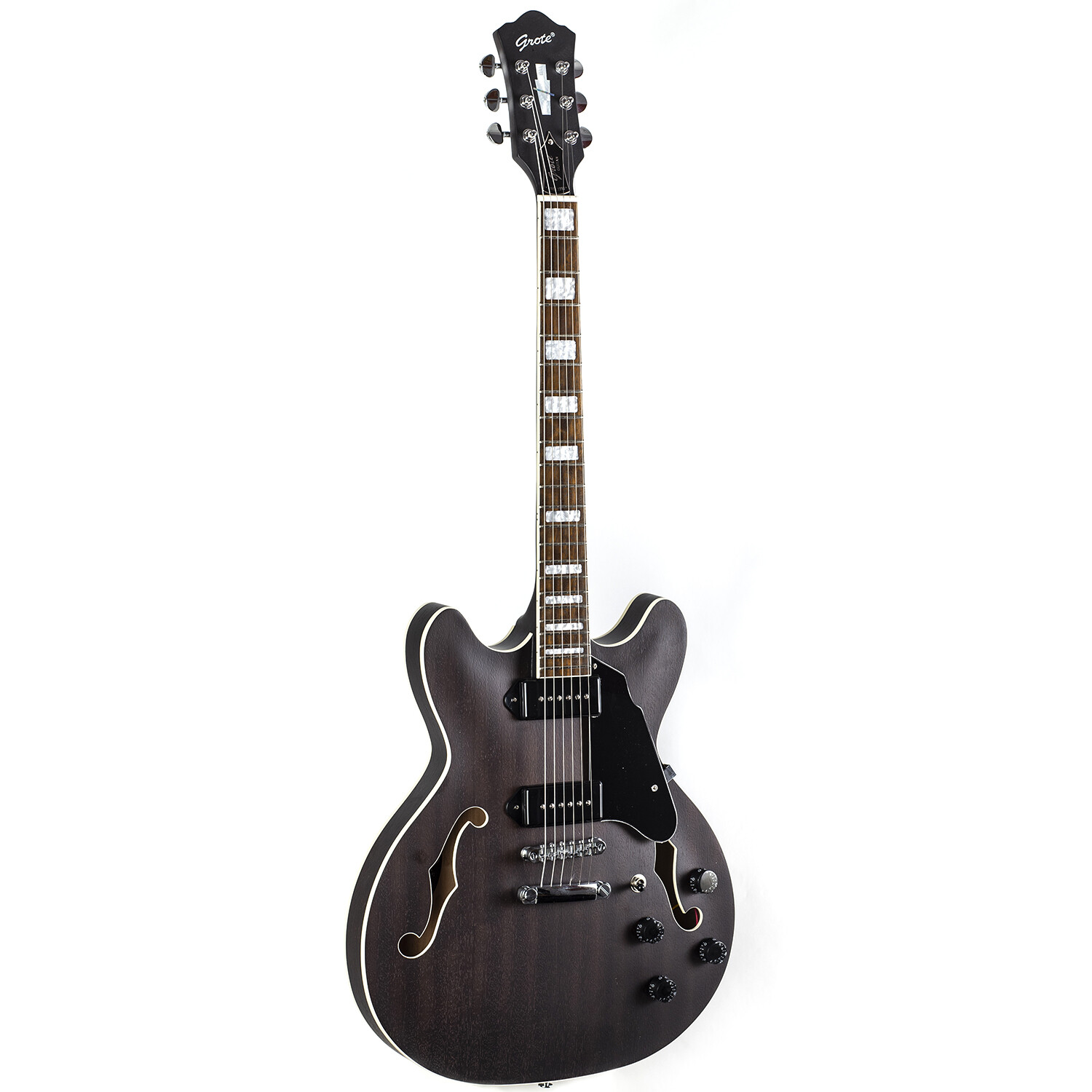 Semi-Hollow Body Guitar matte finished P90 Electric Guitar