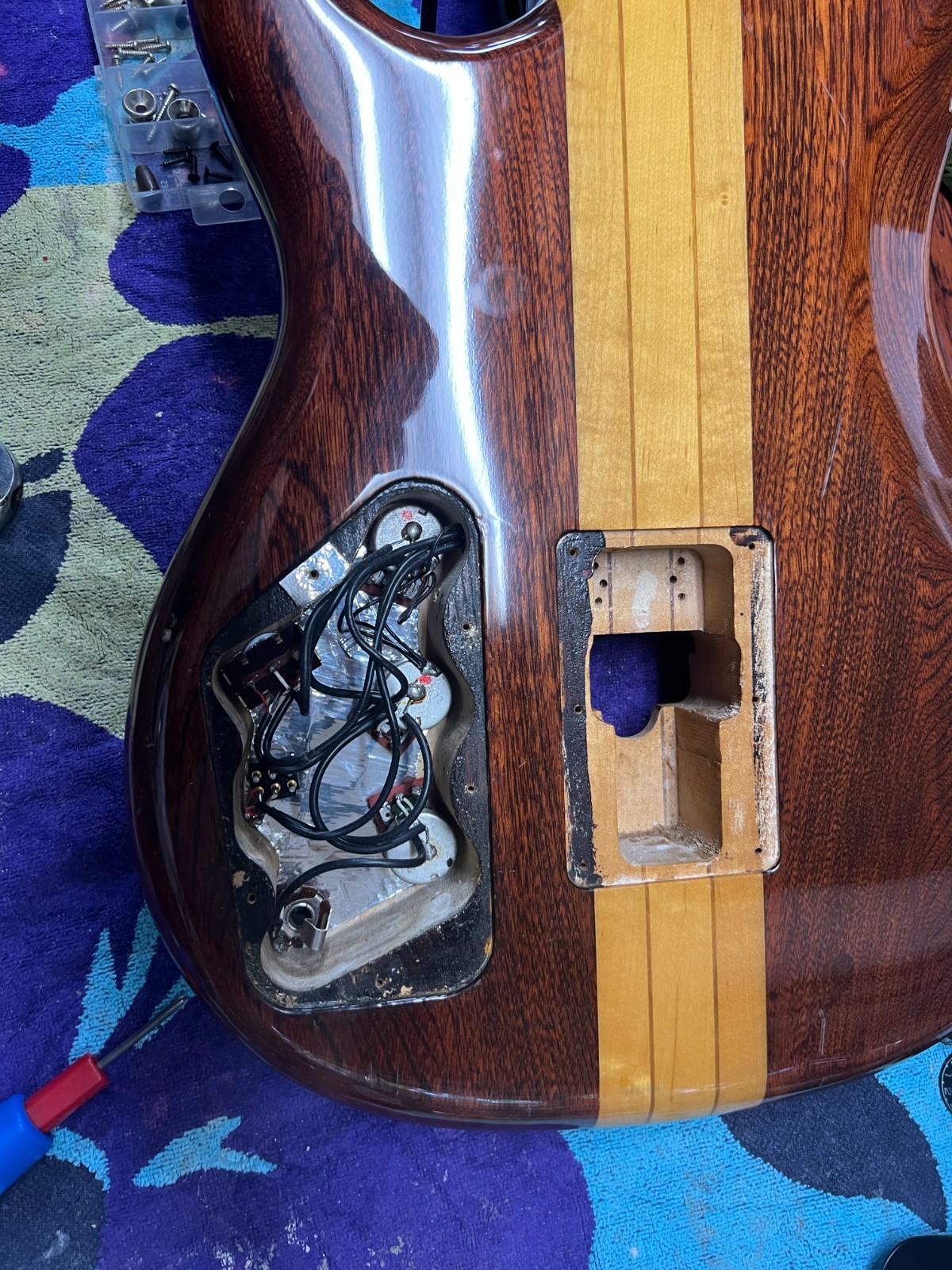 GRECO GO-II-750 NATURAL 1979 neck-through vintage guitar made in Japan