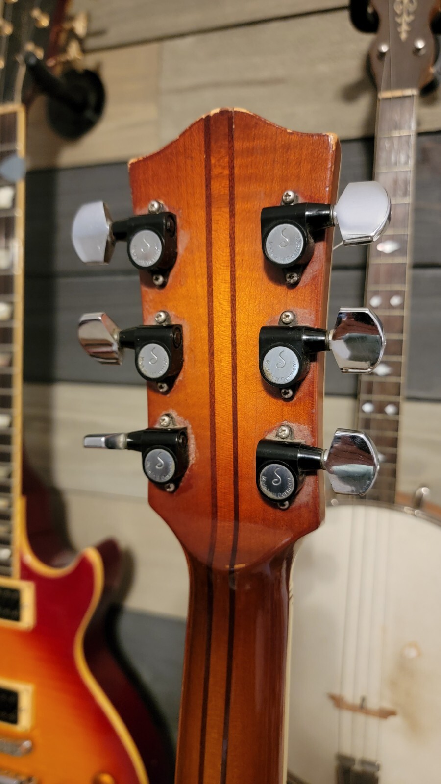 1956 Hofner President Electric Guitar 2 Pickup Cutaway Sunburst Nice Shape W/HSC