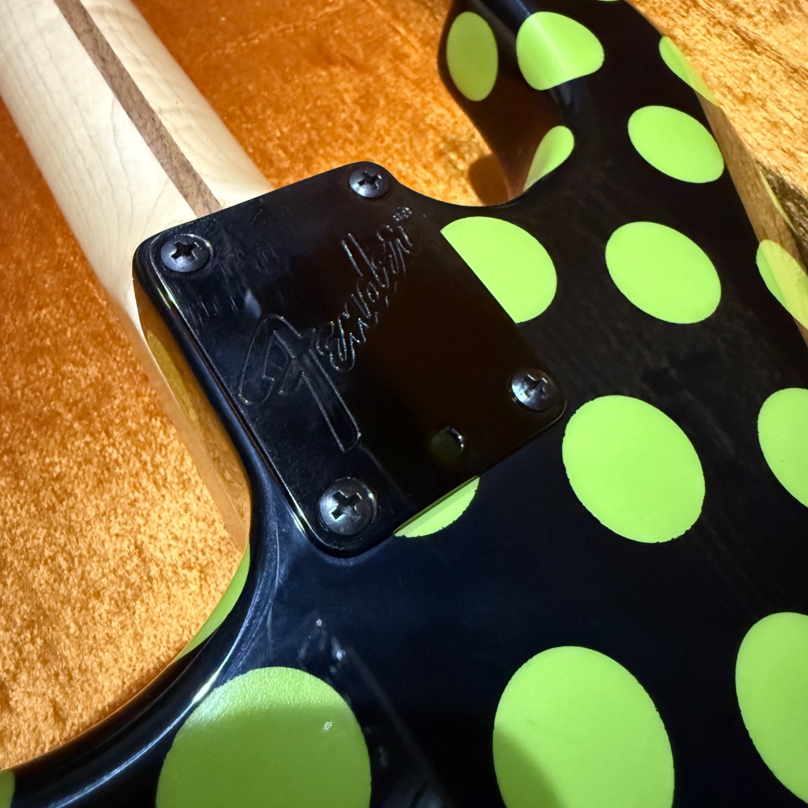 1997 Buddy Guy 1 of 1 Prototype Stratocaster Black/Green Polka Dot