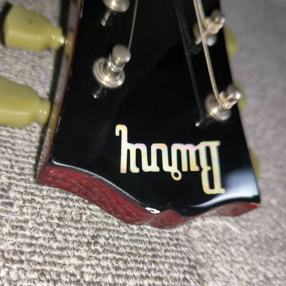 Burny Les Paul Custom Type Electric Guitar Lightning Inlay Randy Rhoads MIJ #6