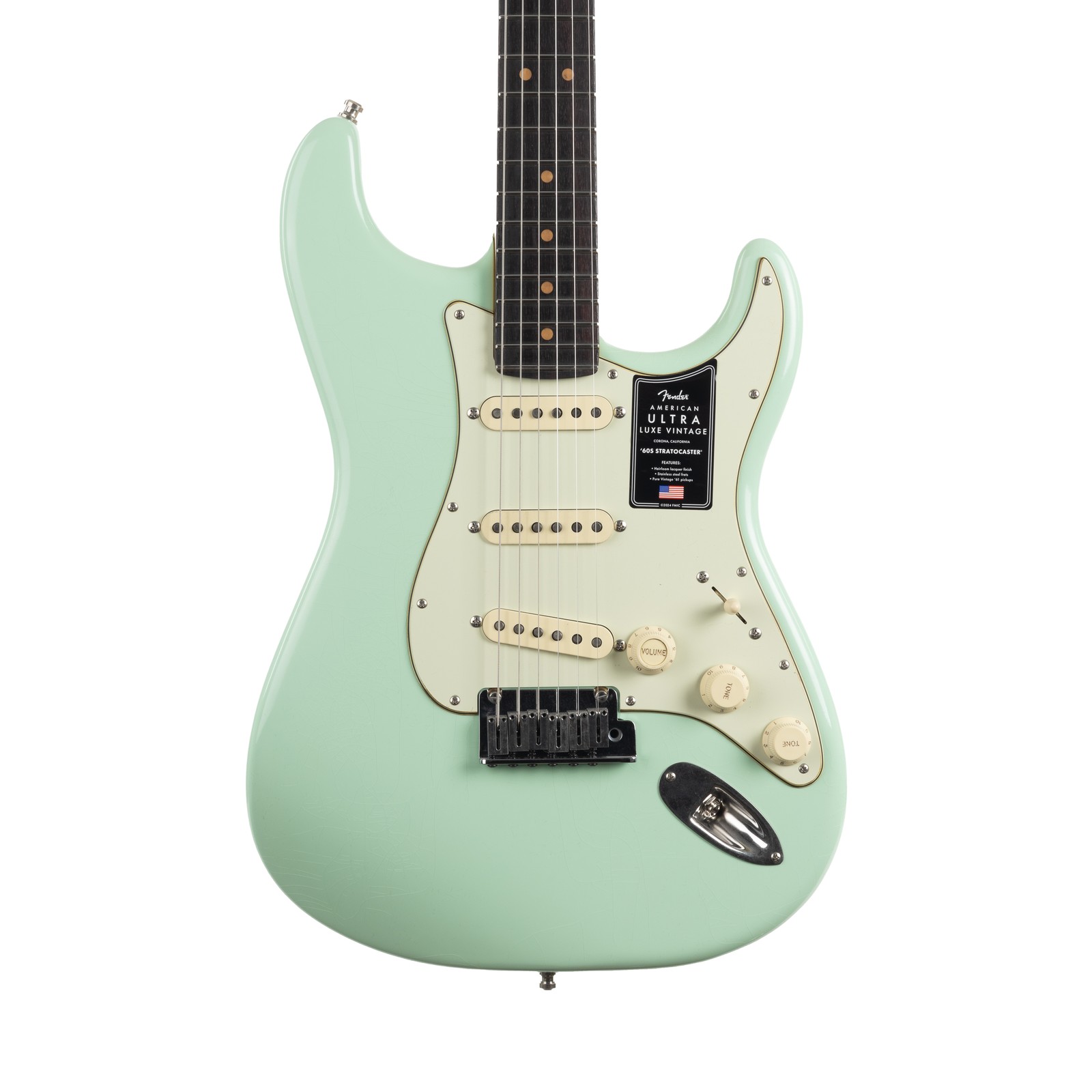 Fender American Ultra Luxe Vintage ’60s Stratocaster Rosewood – Surf Green