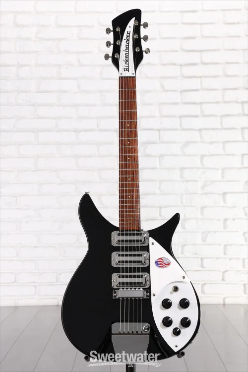 Rickenbacker 325C64 Miami 3 Pickup Semi-Hollow Guitar- Jetglo