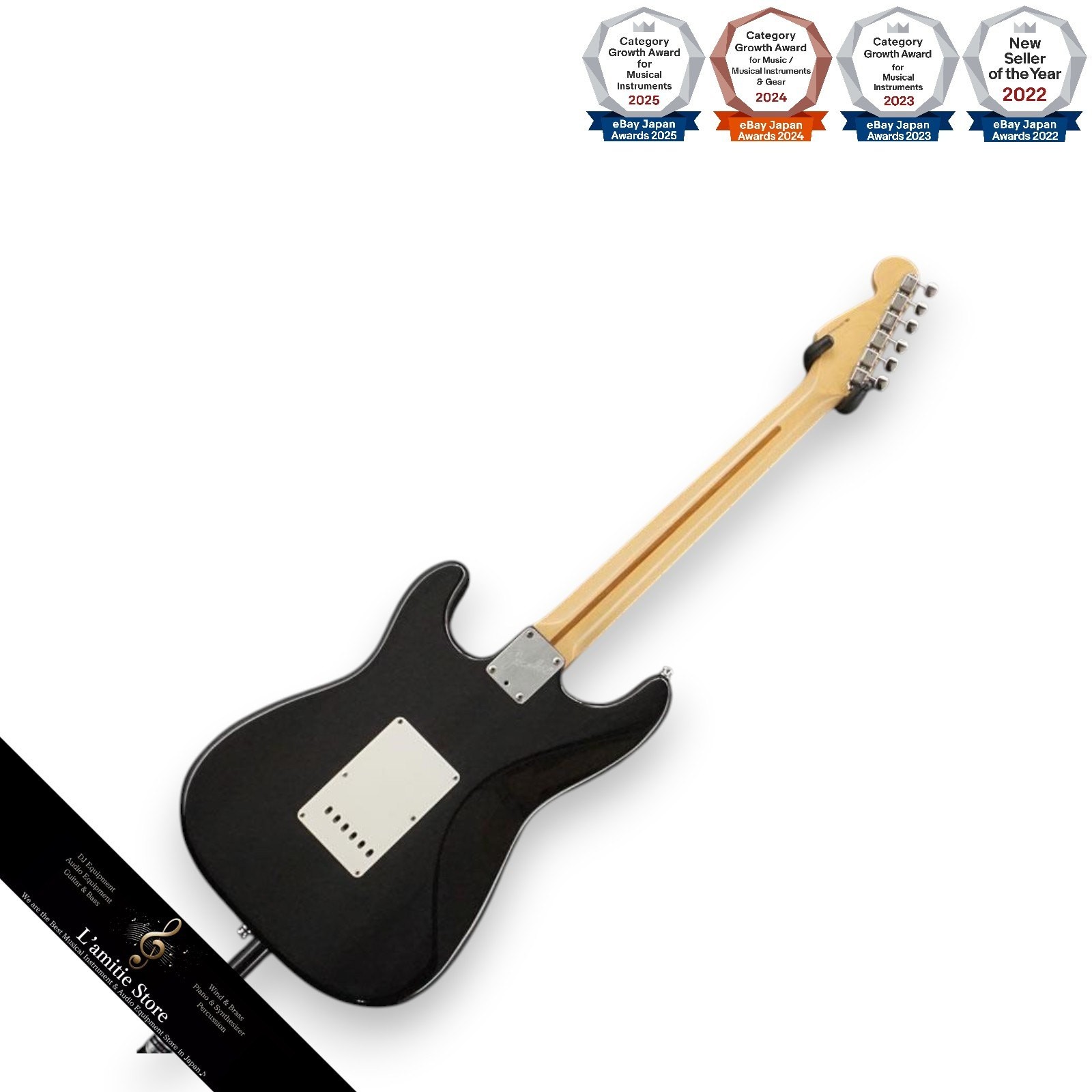 Fender Eric Clapton Blackie Stratocaster Electric Guitar Lace Sensor Anodized P