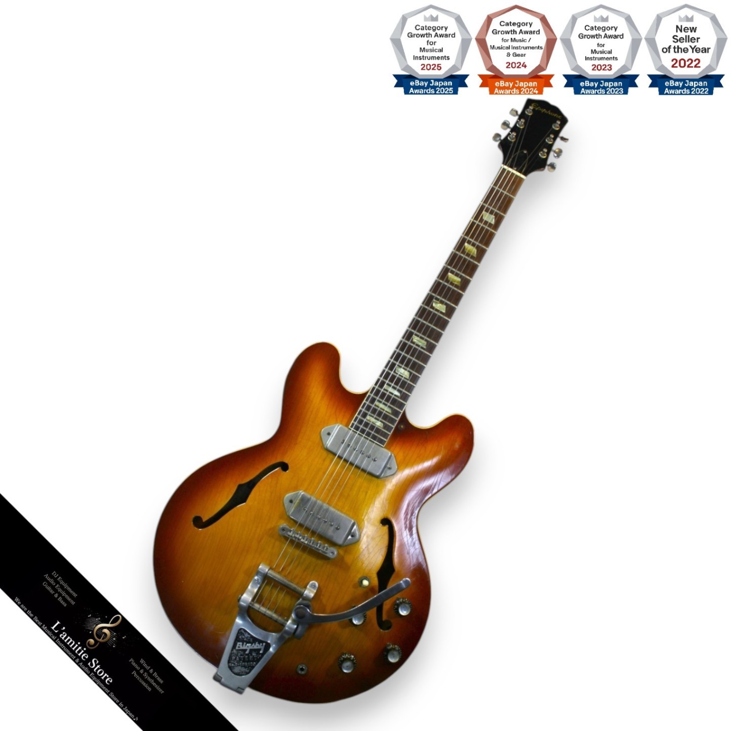 Epiphone CASINO Sunburst 1963 Guitar 3.03kg Fukuoka