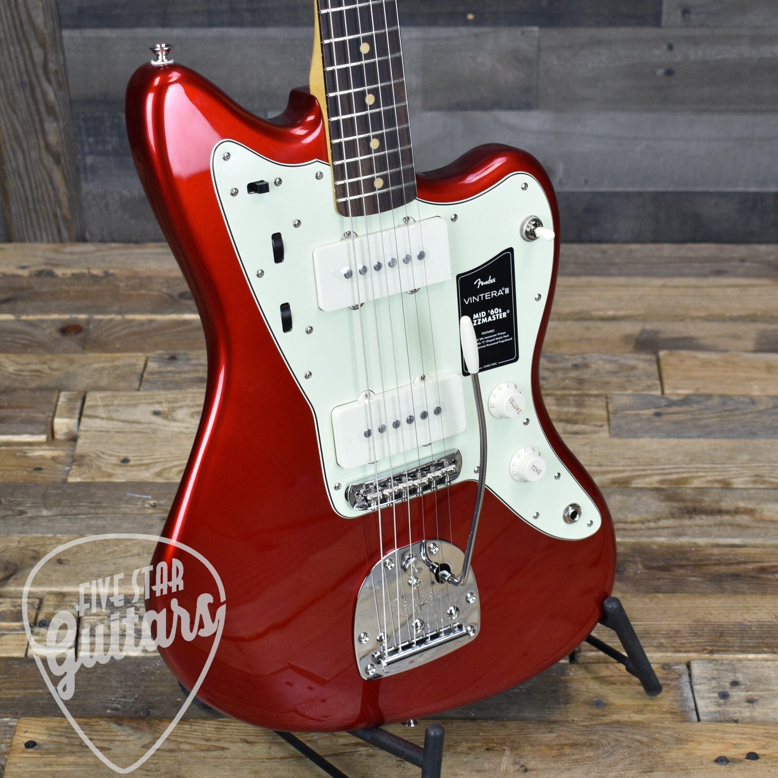 Fender Vintera III Mid 60s Jazzmaster – Candy Apple Red with Gigbag