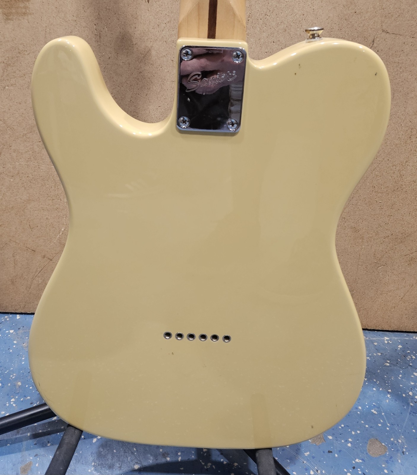 Squire by Fender Telecaster Custom 6-String Electric Guitar with Hard Case -READ
