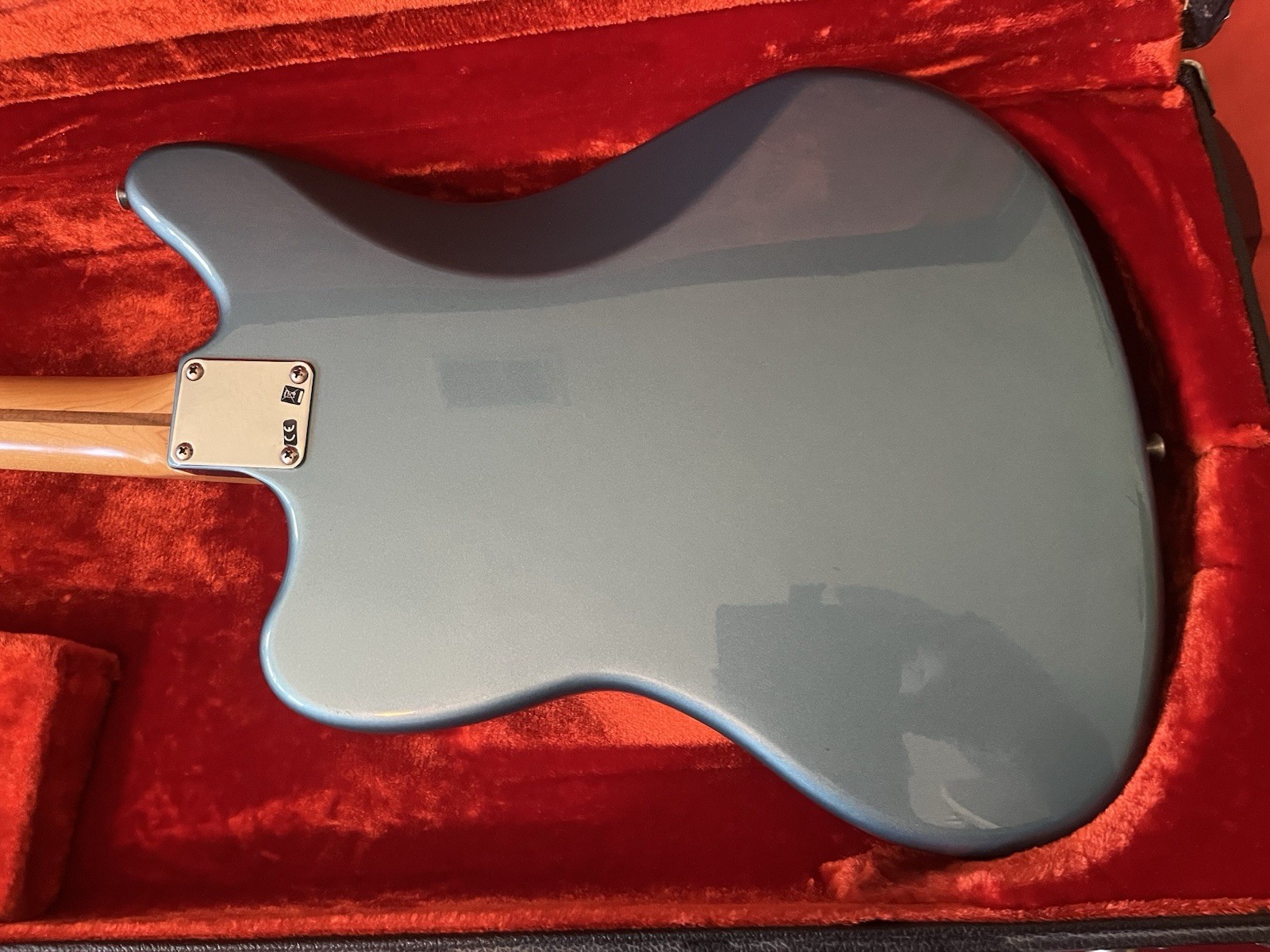 2018 Fender Player Jaguar Tidepool Guitar with 1970s Fender Orange Plush Case