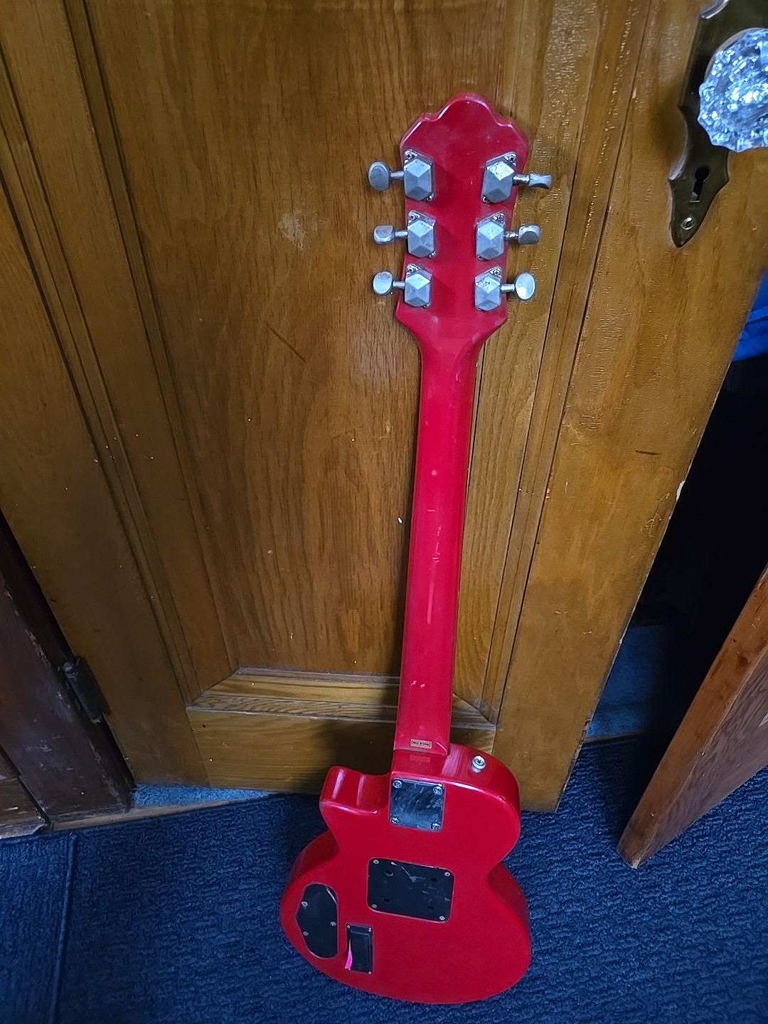 Child Size Electric Guitar Color Red With Box