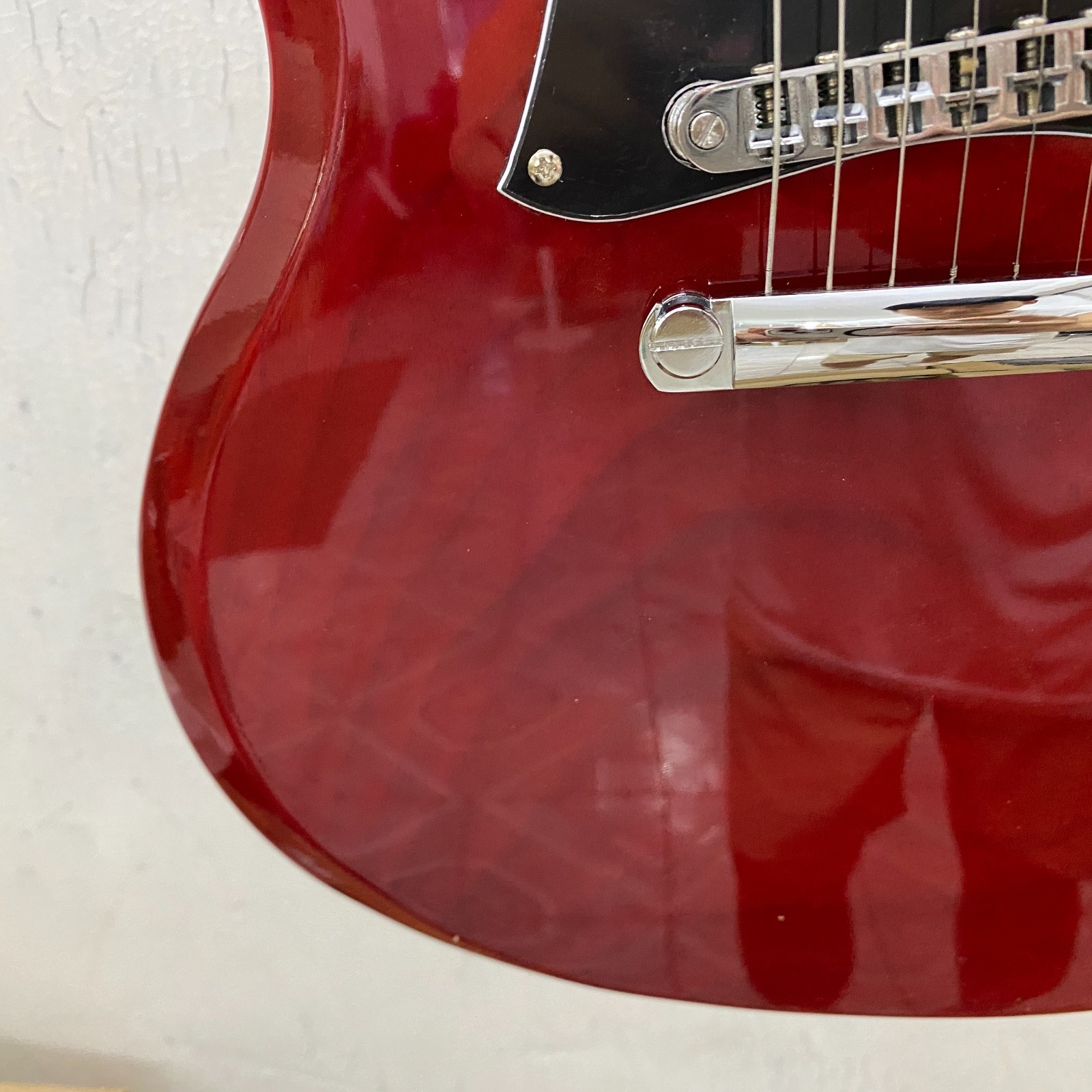 Cherry Red electric Guitar Lightning fret inlay rosewood fretboard fast shipping